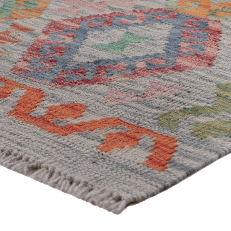 Runner Kelim Rug - Splash - 299 x 80 cm - multicolored
