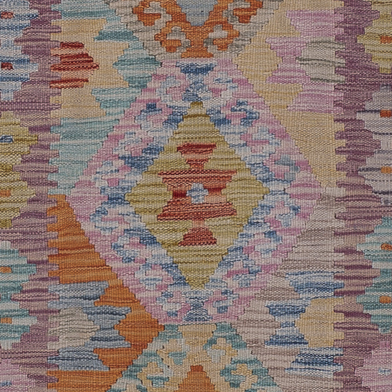 Runner Kelim Rug - Splash - 299 x 81 cm - multicolored