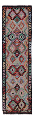 Runner Kelim Rug - Splash - 305 x 87 cm - multicolored