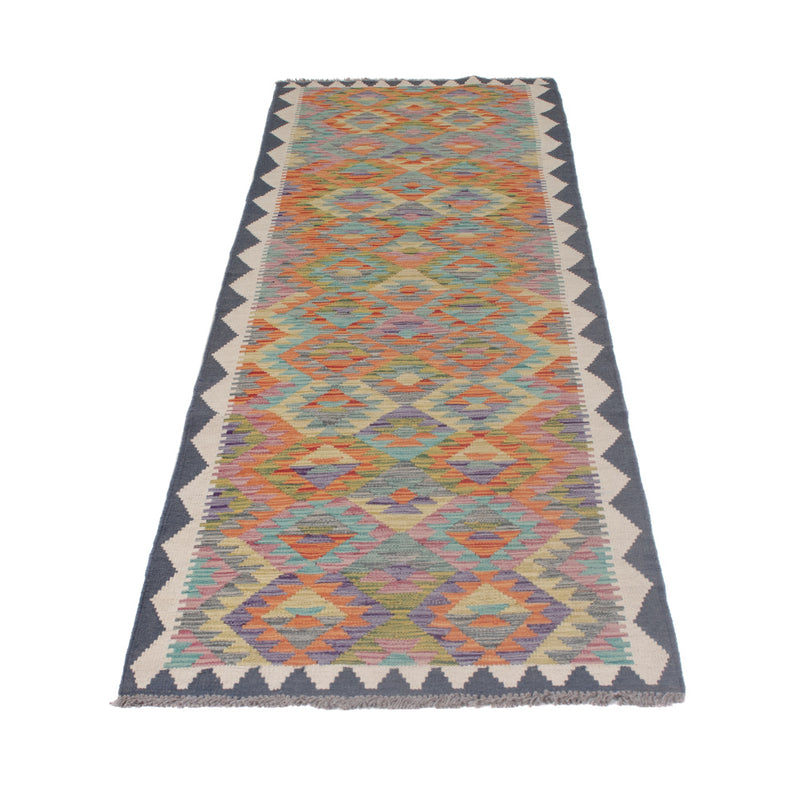 Runner Kelim Rug - Splash - 297 x 75 cm - multicolored