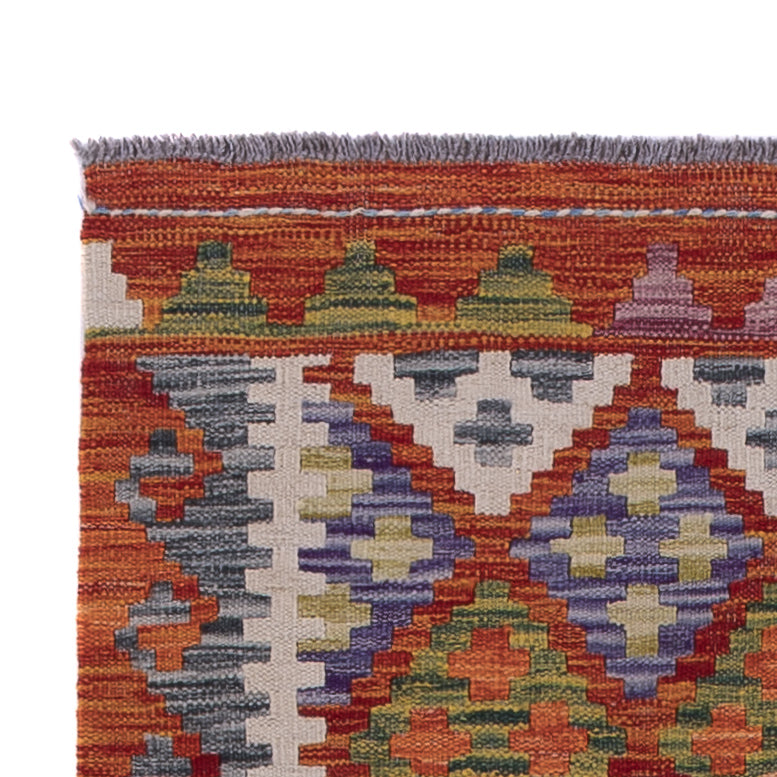 Runner Kelim Rug - Splash - 294 x 81 cm - multicolored