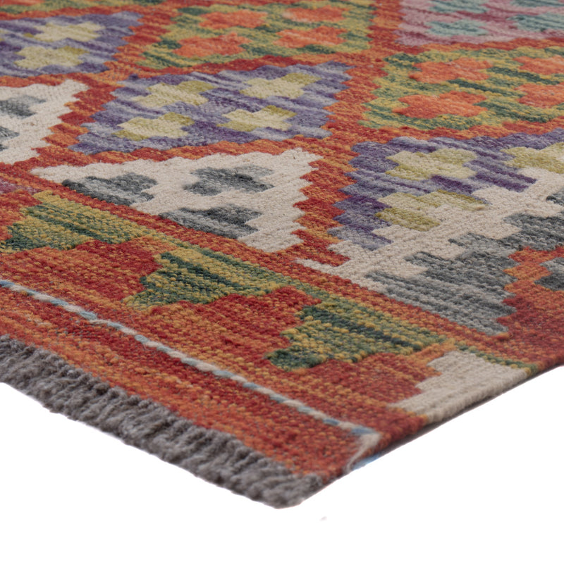 Runner Kelim Rug - Splash - 294 x 81 cm - multicolored