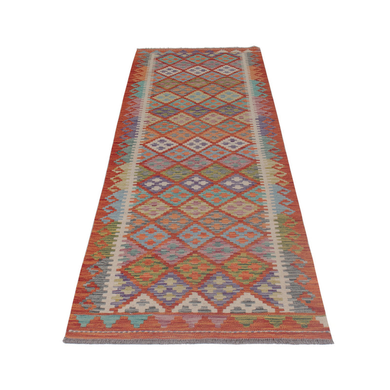 Runner Kelim Rug - Splash - 294 x 81 cm - multicolored