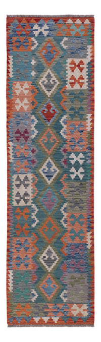 Runner Kelim Rug - Splash - 296 x 83 cm - multicolored