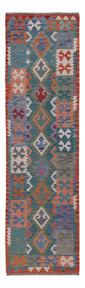 Runner Kelim Rug - Splash - 296 x 83 cm - multicolored