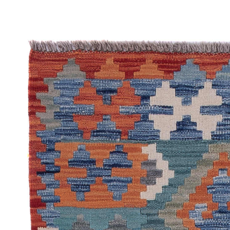 Runner Kelim Rug - Splash - 296 x 83 cm - multicolored