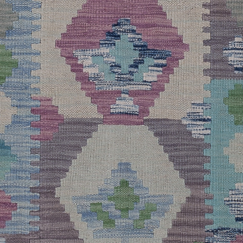 Runner Kelim Rug - Splash - 295 x 77 cm - multicolored
