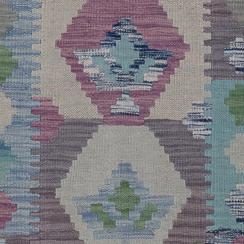 Runner Kelim Rug - Splash - 295 x 77 cm - multicolored