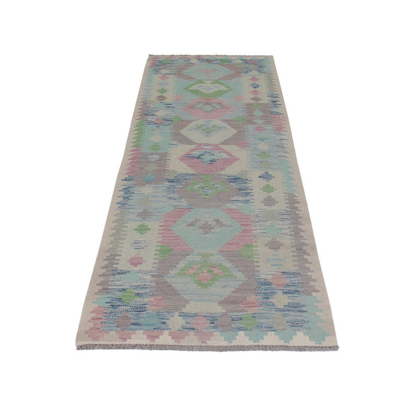 Runner Kelim Rug - Splash - 295 x 77 cm - multicolored
