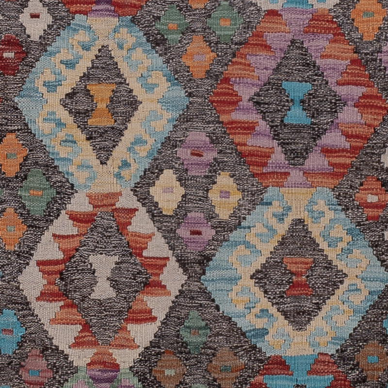 Runner Kelim Rug - Splash - 305 x 88 cm - multicolored