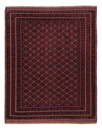 Kelim Rug - Oriental - 191 x 150 cm - dark red