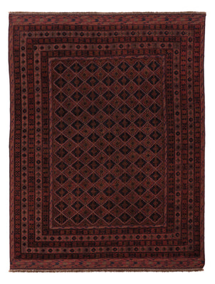 Kelim Rug - Oriental - 195 x 148 cm - dark red