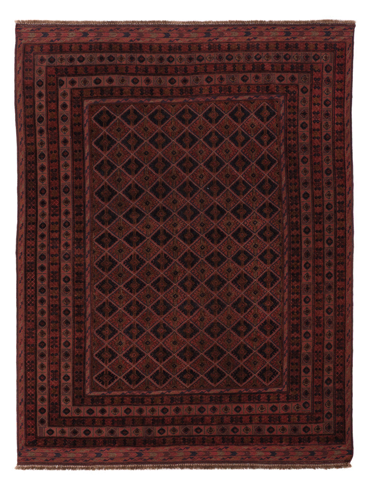 Kelim Rug - Oriental - 195 x 148 cm - dark red