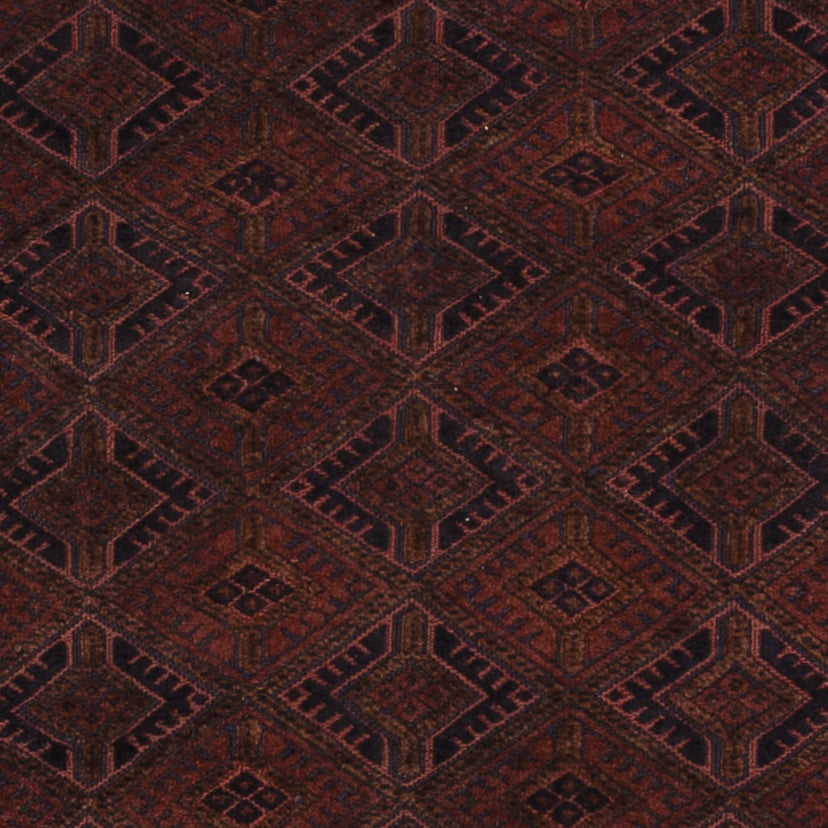 Kelim Rug - Oriental square  - 189 x 156 cm - dark red