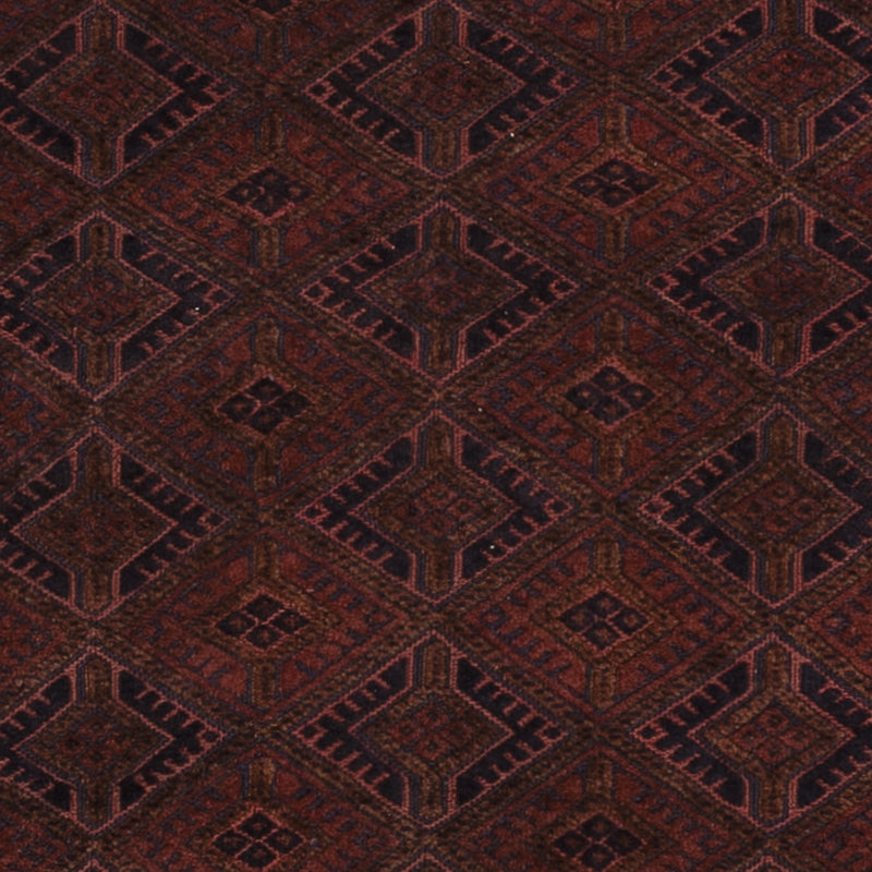 Kelim Rug - Oriental square  - 189 x 156 cm - dark red