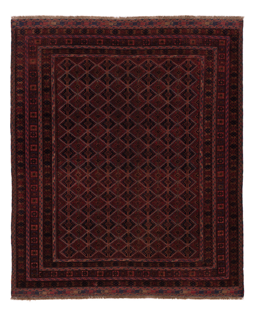 Kelim Rug - Oriental - 195 x 164 cm - dark red