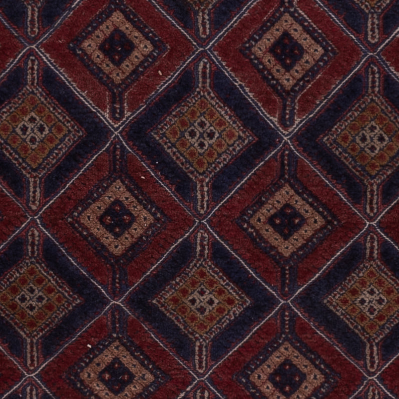 Kelim Rug - Oriental square  - 177 x 157 cm - dark red