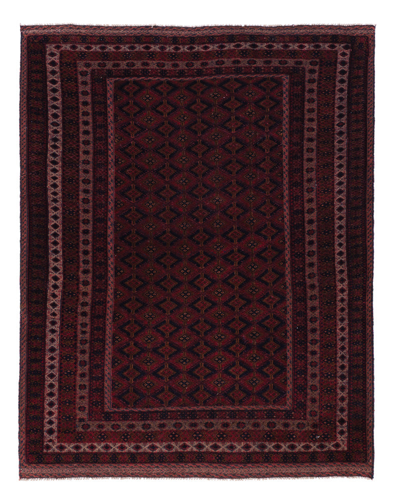 Kelim Rug - Oriental - 198 x 160 cm - dark red