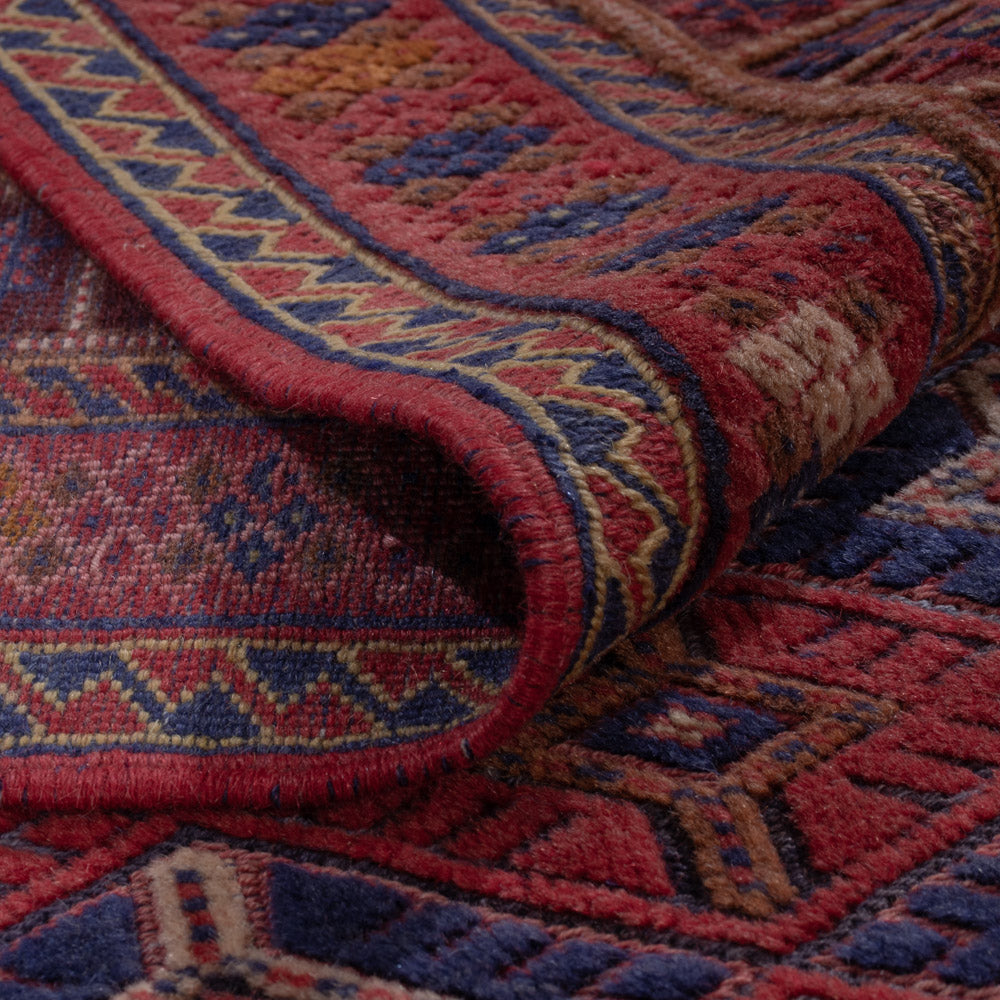 Kelim Rug - Oriental - 194 x 156 cm - dark red