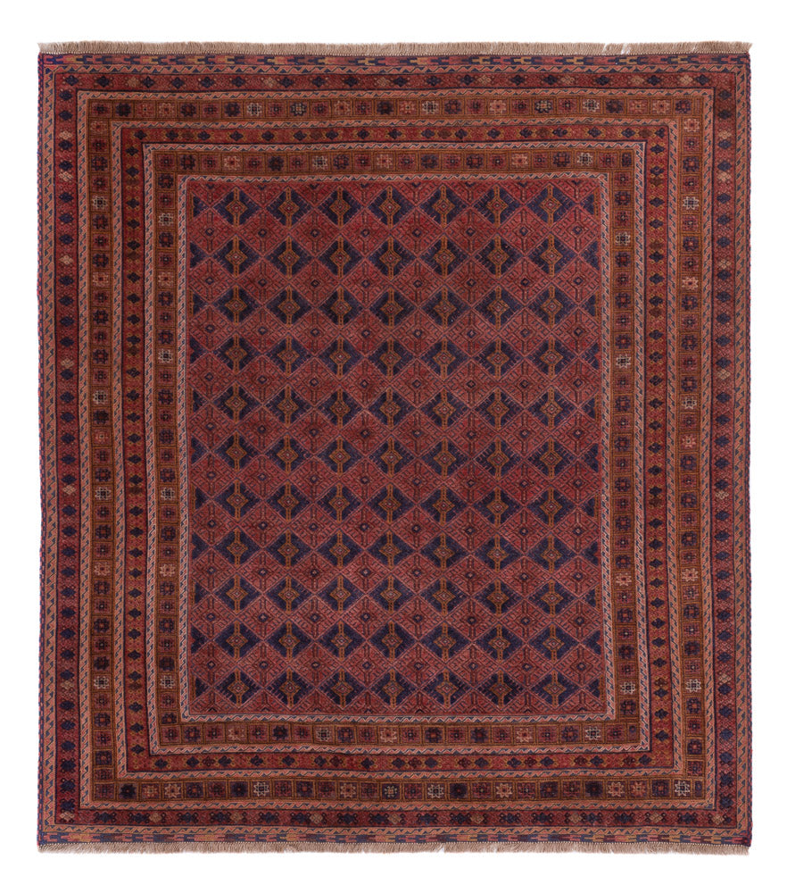 Kelim Rug - Oriental - 190 x 168 cm - dark red