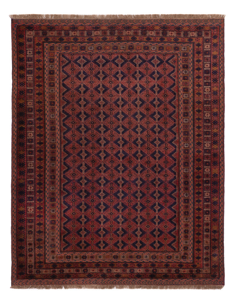 Kelim Rug - Oriental - 193 x 152 cm - dark red