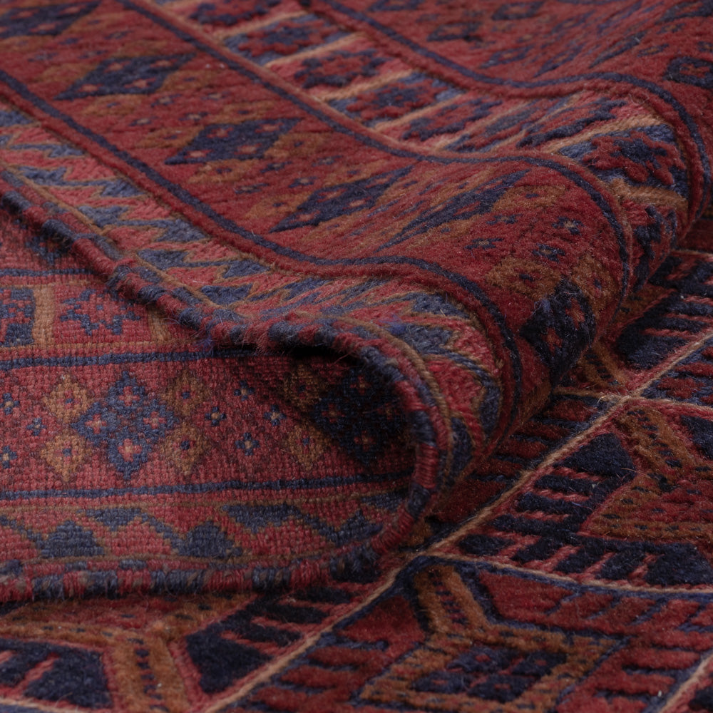 Kelim Rug - Oriental - 194 x 160 cm - dark red