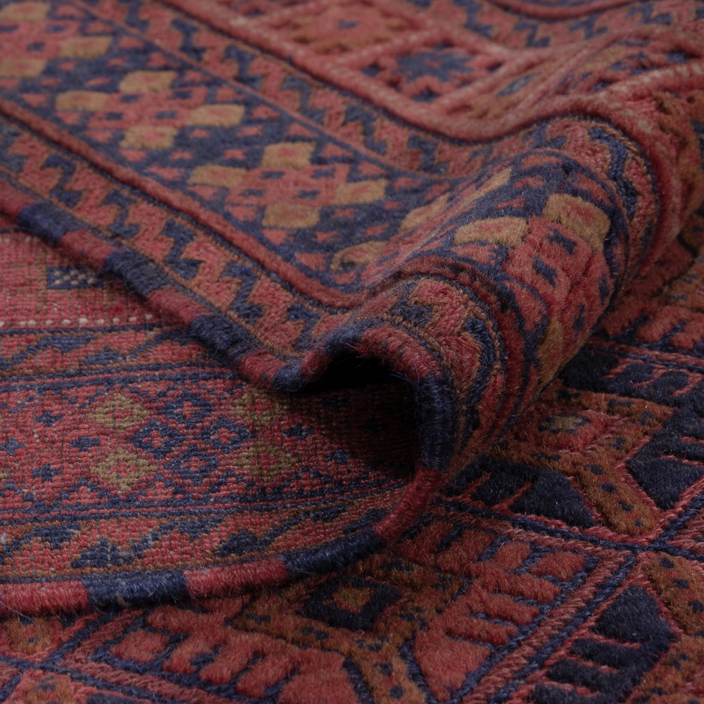 Kelim Rug - Oriental - 194 x 152 cm - dark red