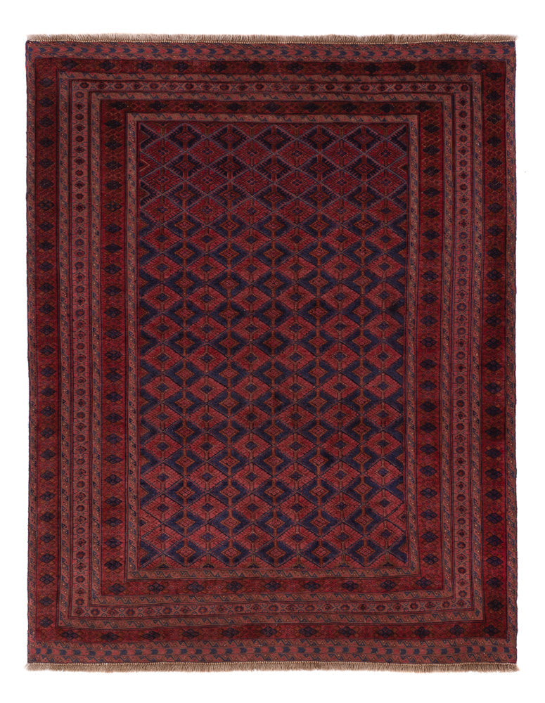 Kelim Rug - Oriental - 200 x 156 cm - dark red
