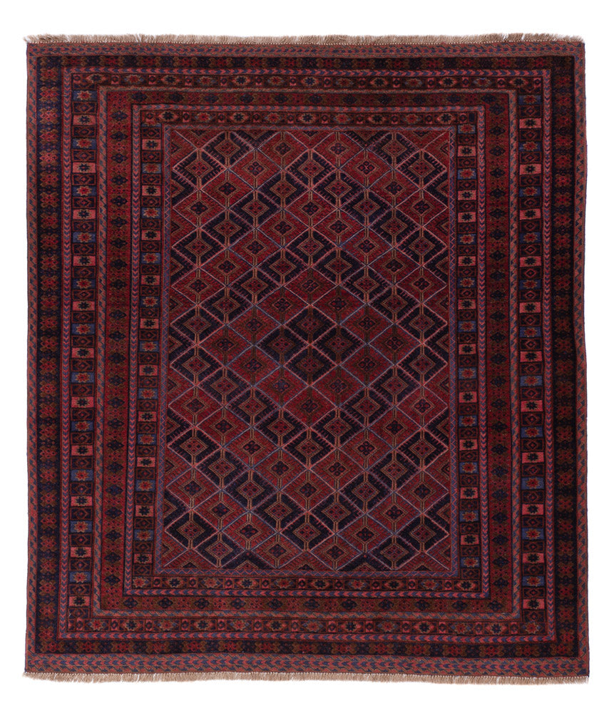 Kelim Rug - Oriental - 182 x 155 cm - dark red
