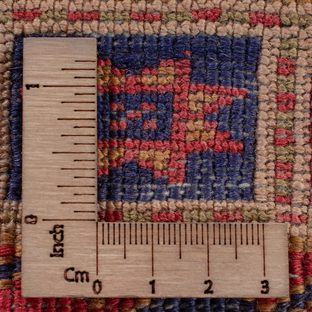 Kelim Rug - Oriental square  - 183 x 157 cm - dark red