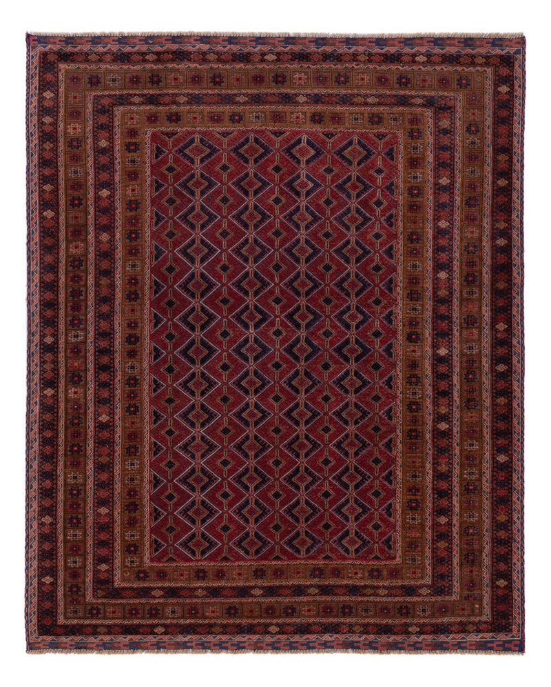 Kelim Rug - Oriental - 190 x 153 cm - dark red