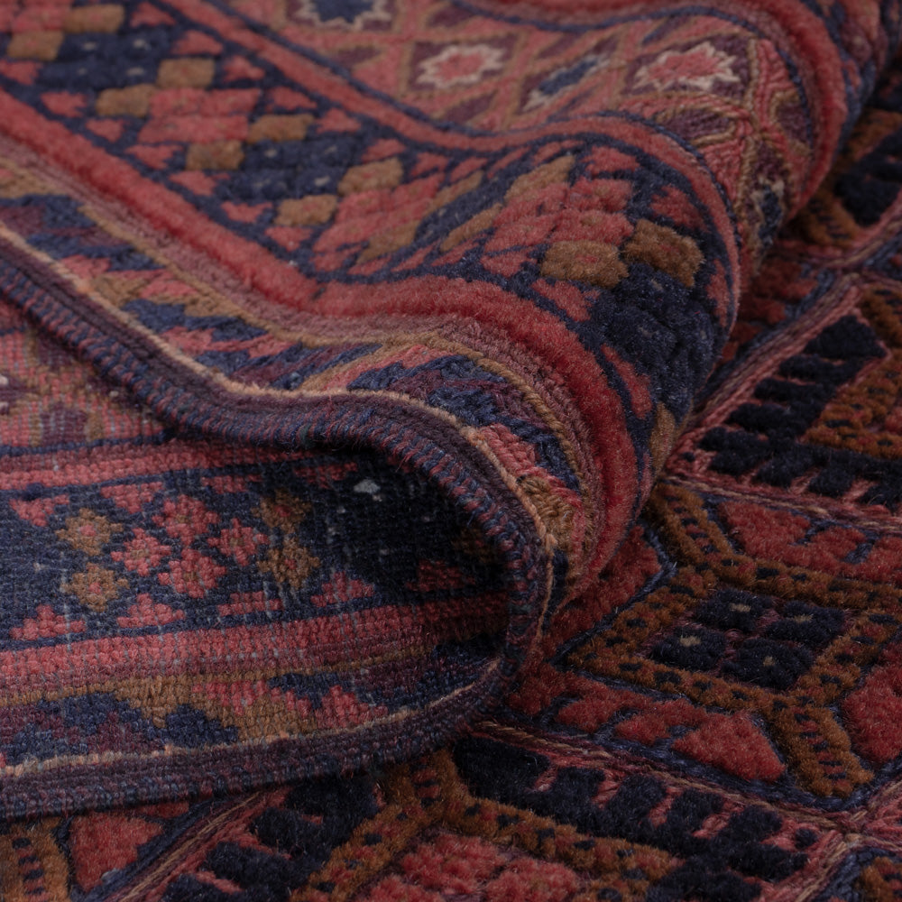 Kelim Rug - Oriental - 204 x 153 cm - dark red