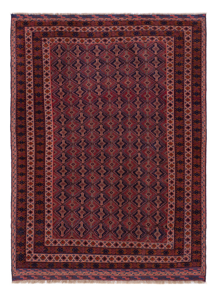 Kelim Rug - Oriental - 190 x 140 cm - dark red