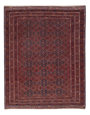 Kelim Rug - Oriental - 193 x 154 cm - dark red