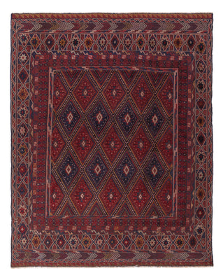Kelim Rug - Oriental - 187 x 145 cm - dark red