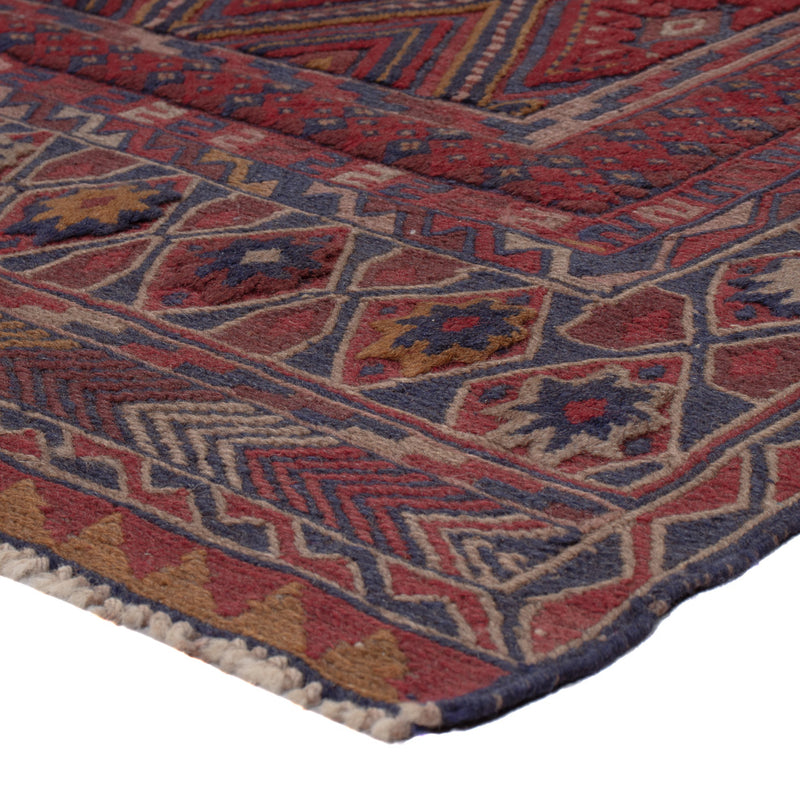 Kelim Rug - Oriental - 187 x 145 cm - dark red