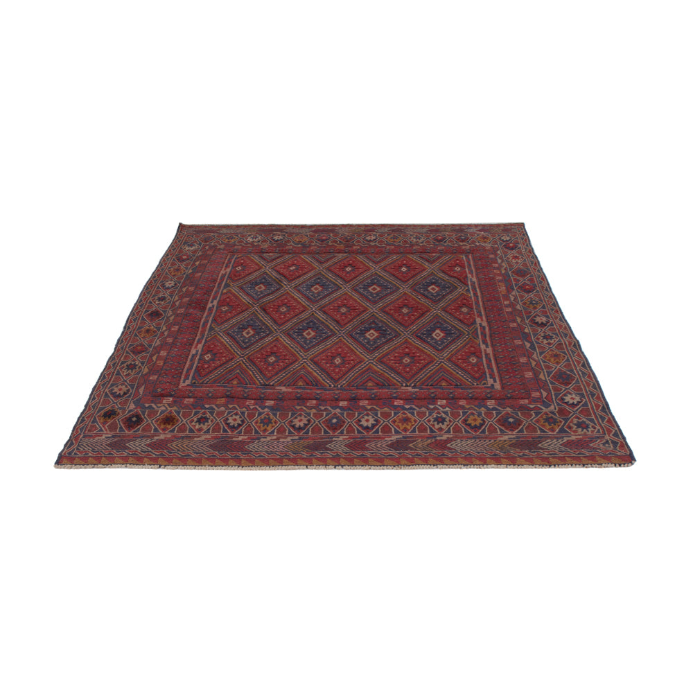Kelim Rug - Oriental - 187 x 145 cm - dark red