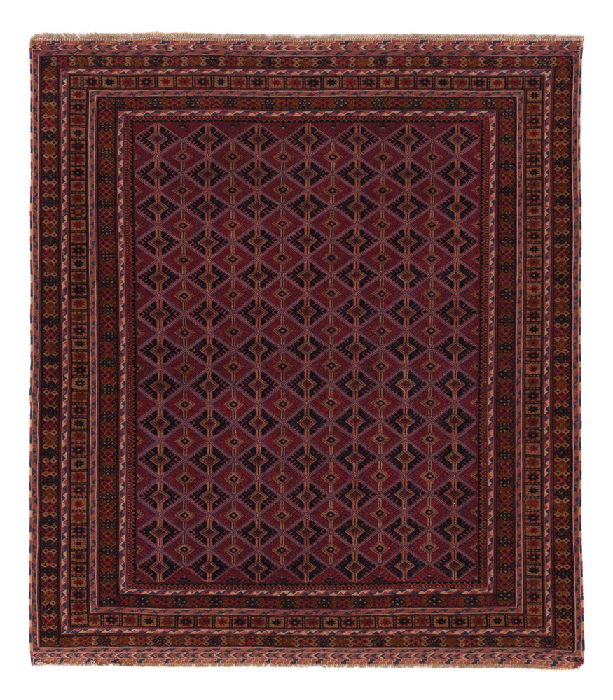 Kelim Rug - Oriental - 177 x 154 cm - dark red