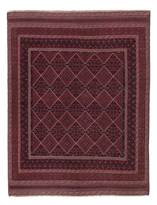 Kelim Rug - Oriental - 188 x 143 cm - dark red