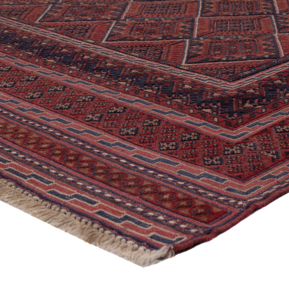 Kelim Rug - Oriental - 188 x 143 cm - dark red