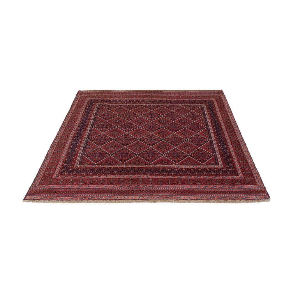 Kelim Rug - Oriental - 188 x 143 cm - dark red