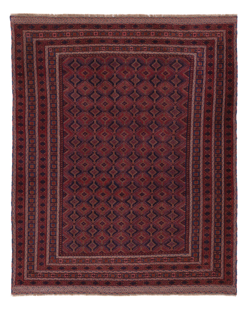 Kelim Rug - Oriental - 205 x 163 cm - dark red