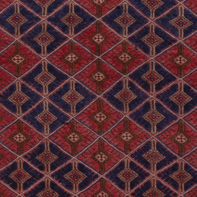 Kelim Rug - Oriental square  - 178 x 160 cm - dark red