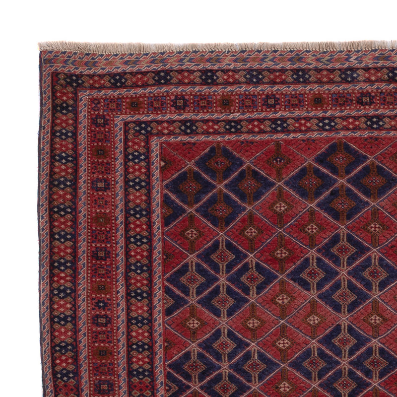 Kelim Rug - Oriental square  - 178 x 160 cm - dark red