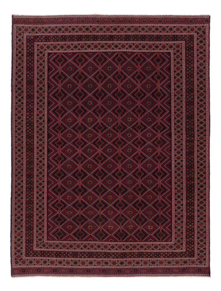 Kelim Rug - Oriental - 208 x 159 cm - dark red