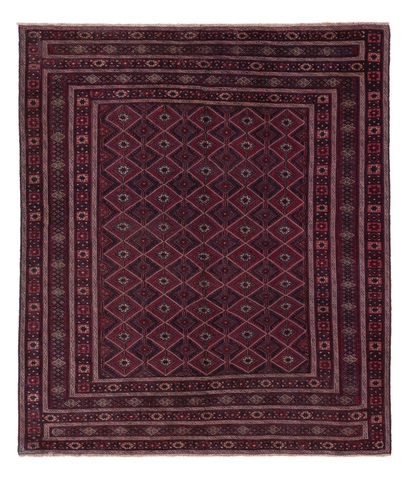 Kelim Rug - Oriental - 178 x 155 cm - dark red
