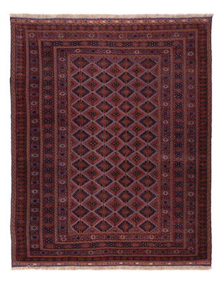 Kelim Rug - Oriental - 198 x 155 cm - dark red