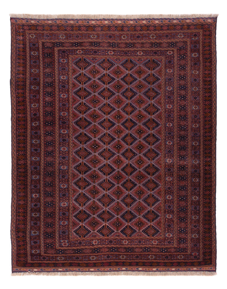 Kelim Rug - Oriental - 198 x 155 cm - dark red