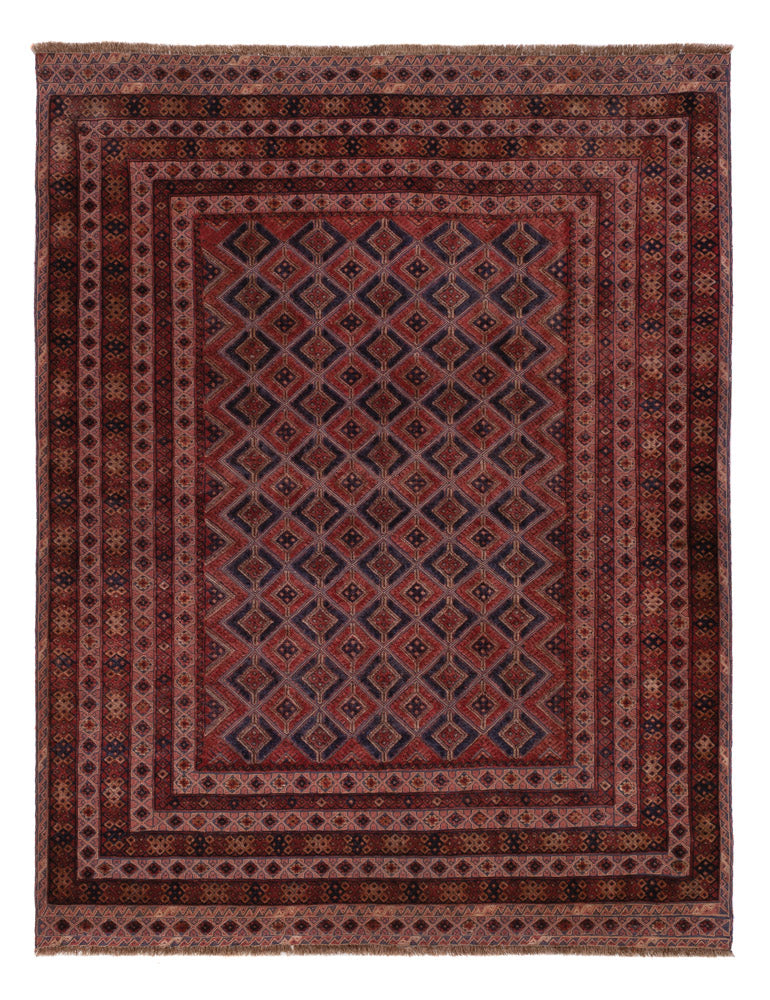 Kelim Rug - Oriental - 205 x 165 cm - dark red