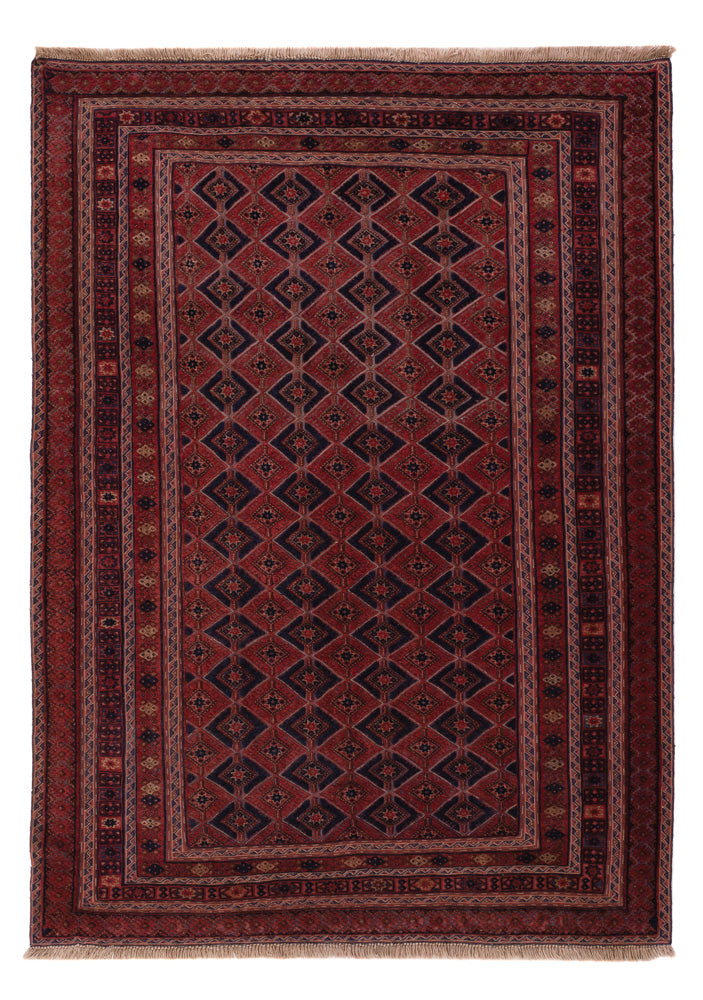 Kelim Rug - Oriental - 206 x 156 cm - dark red